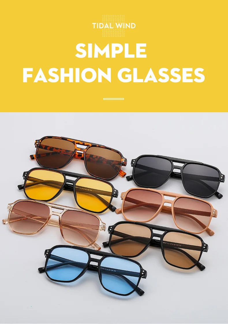 Vintage Square Sunglasses for Women UV400 Shades