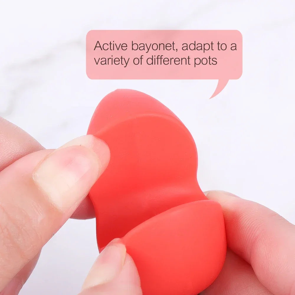 1/3Pcs Silicone Heat-Resistant Hot Pot & Lid Holder
