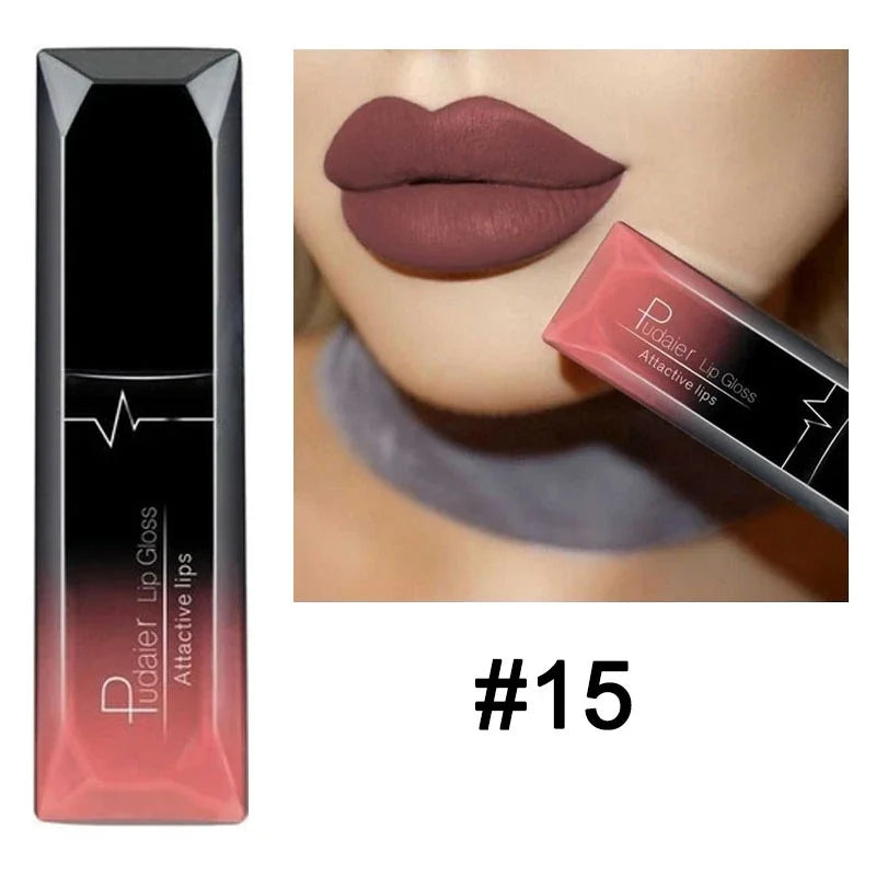 Nude Matte Waterproof Liquid Lipstick Moisturizer