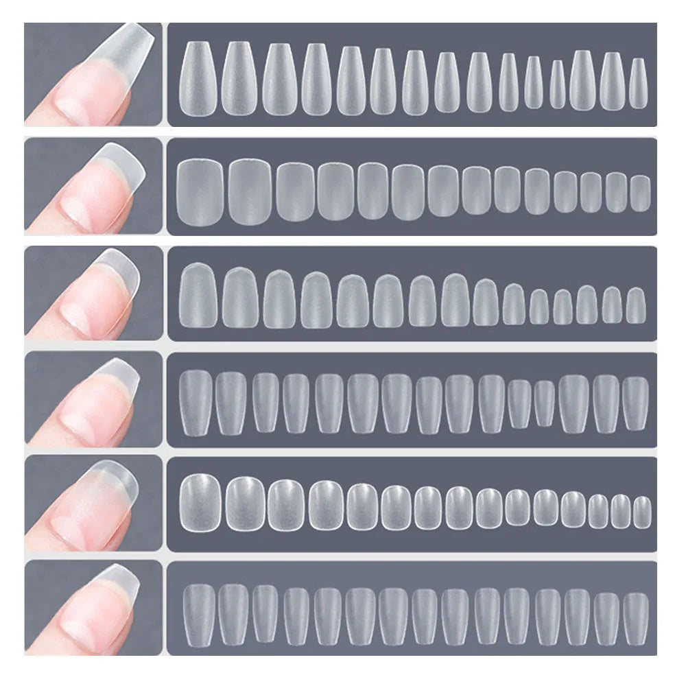 120pcs Transparent Press on Nails