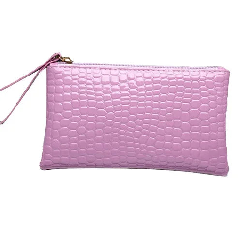 Fashion Croc Pattern Women Small Cosmetics Pouch