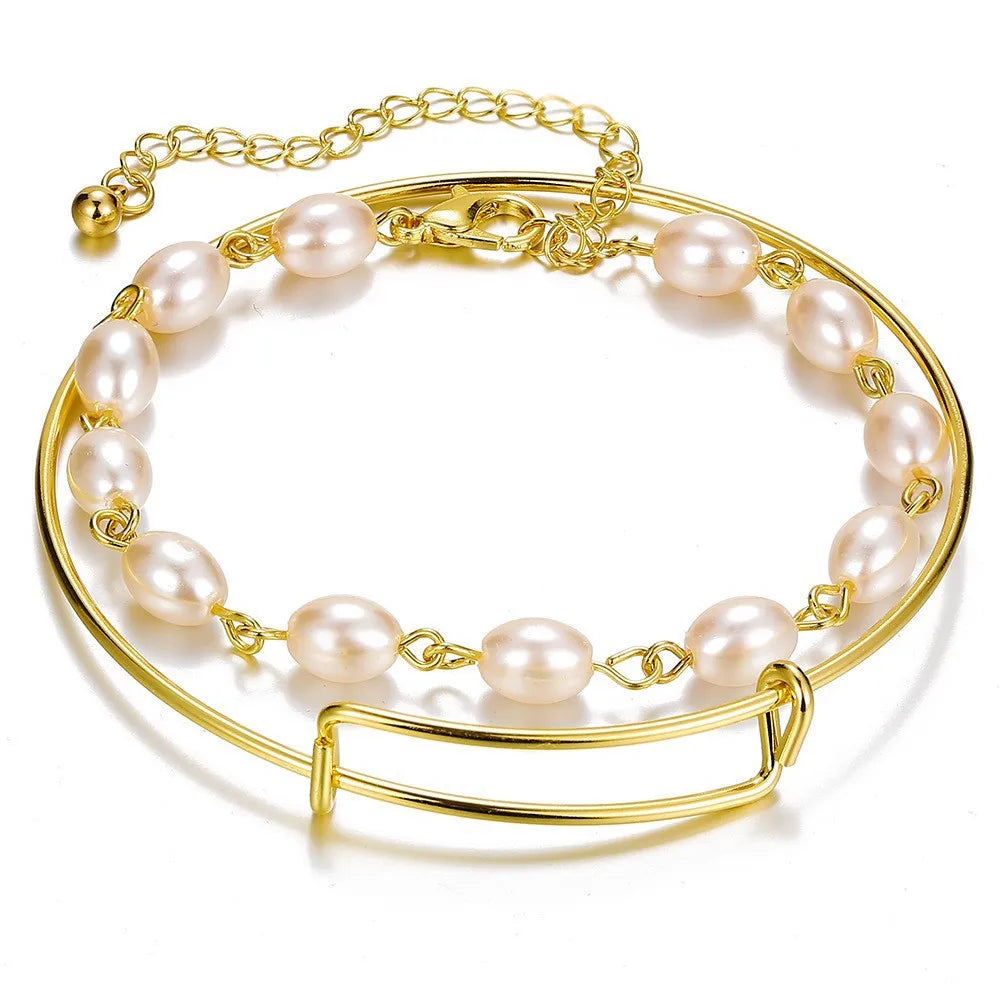 Gold Plated Bohemian Bracelet Set For Women