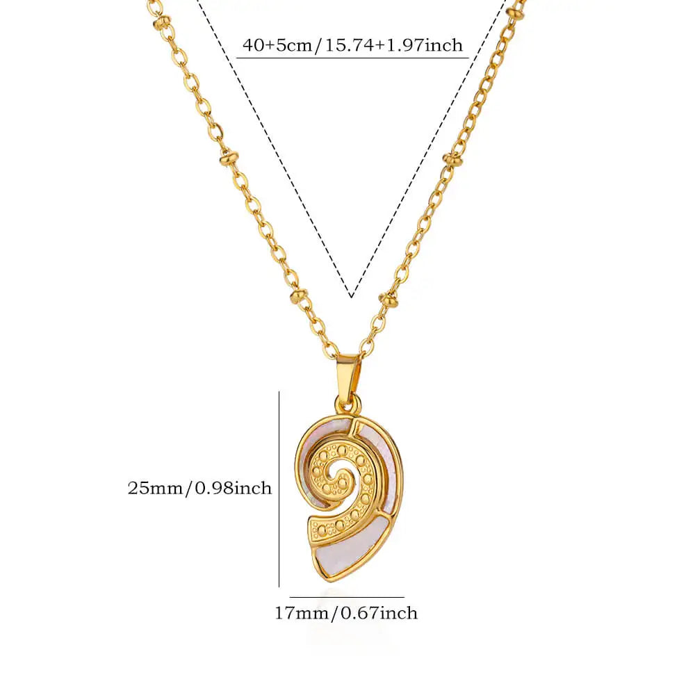 Stainless Steel Gold Plated Necklace