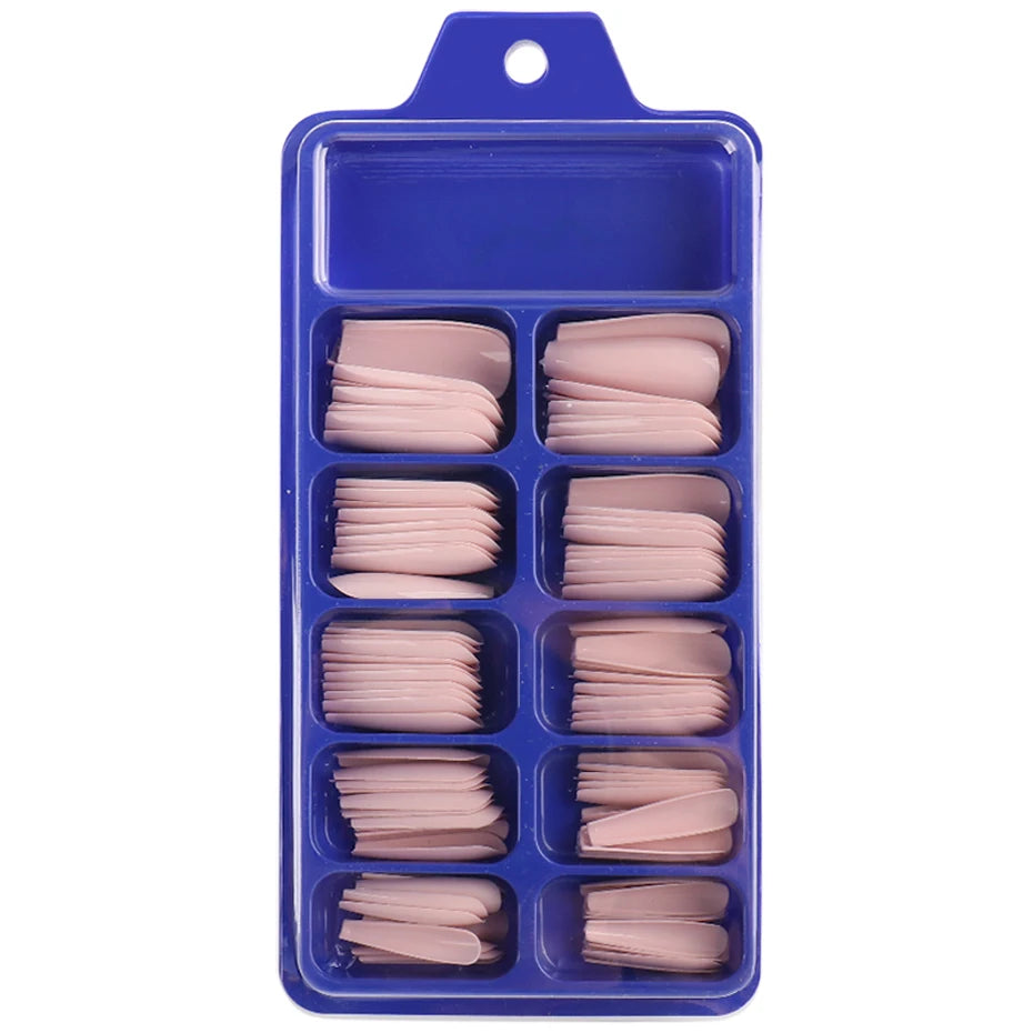 100pcs Press On Acrylic Coffin Extension Nails