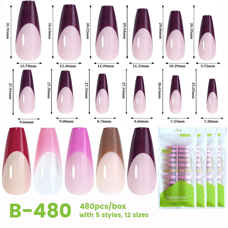 Acrylic Press On False Nails