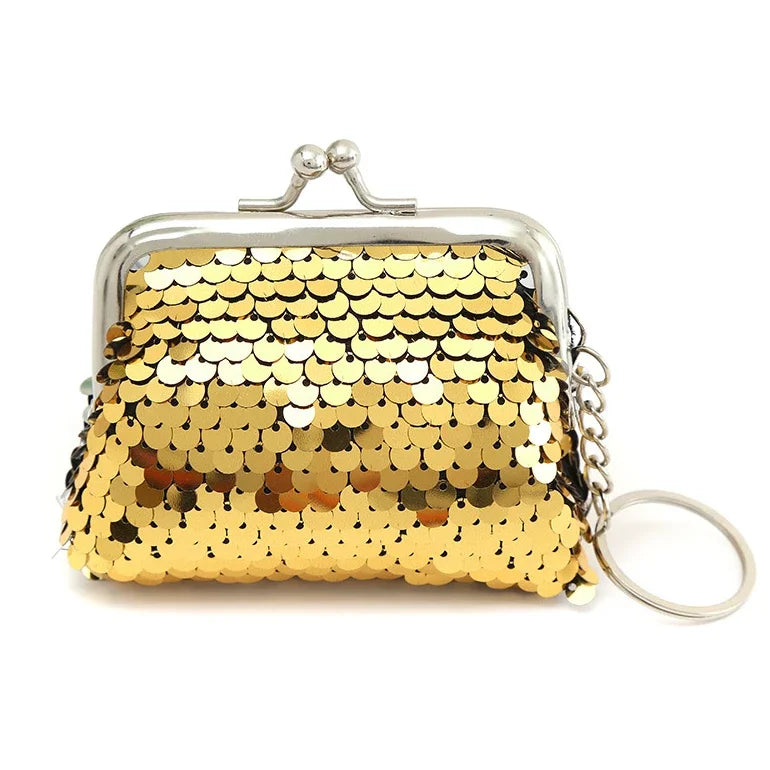 Mini Metal Clasp Keychain Coin Pouch Women