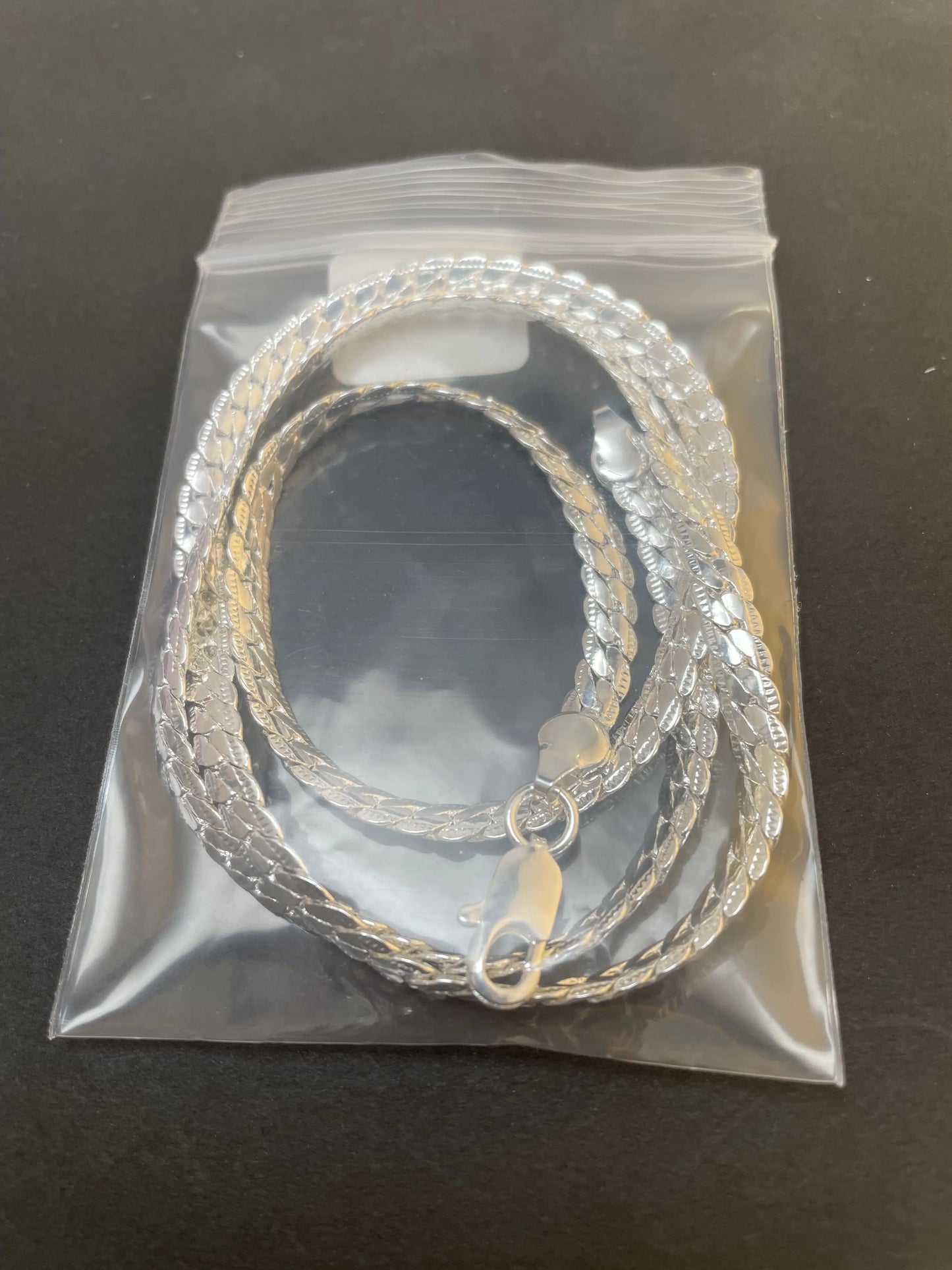 925 sterling Silver Necklace Chain For Woman/Men 20-60cm