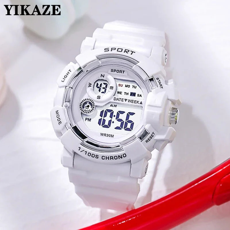 YIKAZE Waterproof Fashion Digital Sports Watch for Kids
