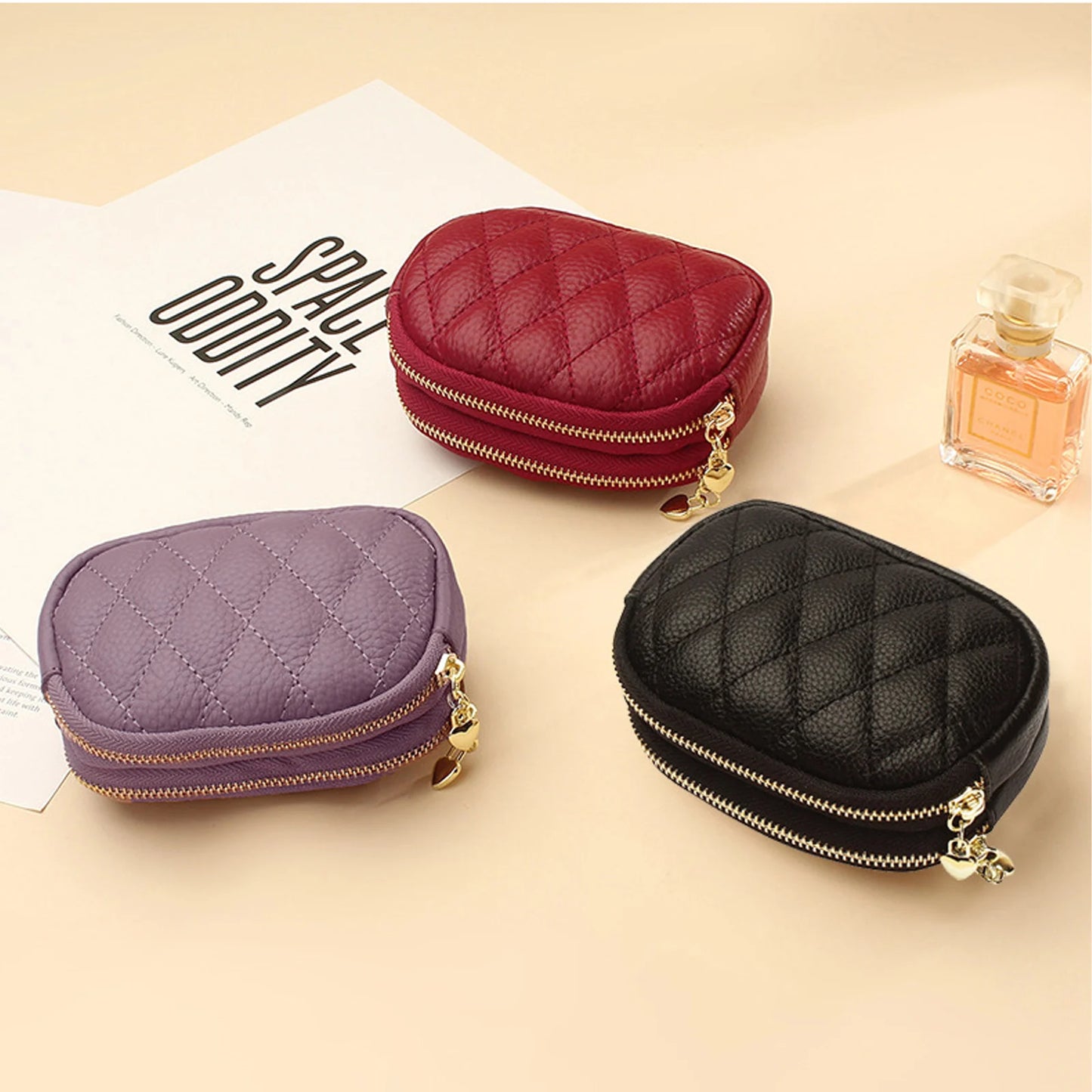 Pu Leather Key Tag Coin Purse Women/Men