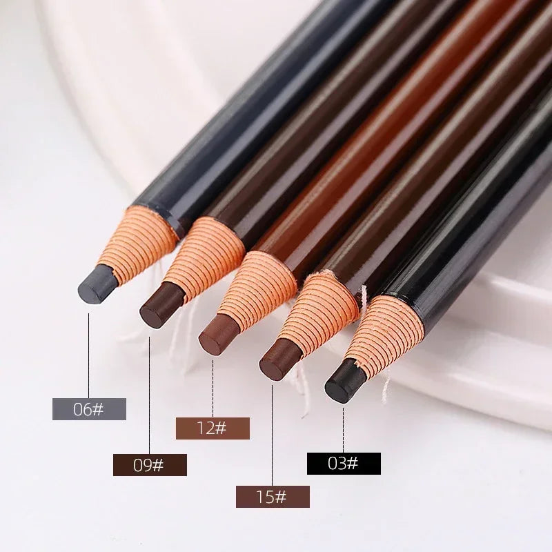5pcs Professional Microblading, Waterproof Eyebrow Pencil