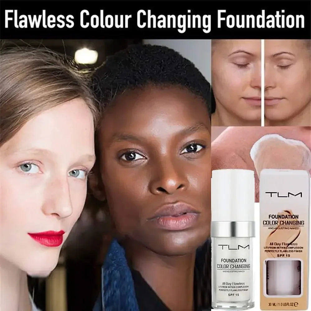 TLM Foundation Liquid Soft Matte Long Lasting Hydrating Makeup Base