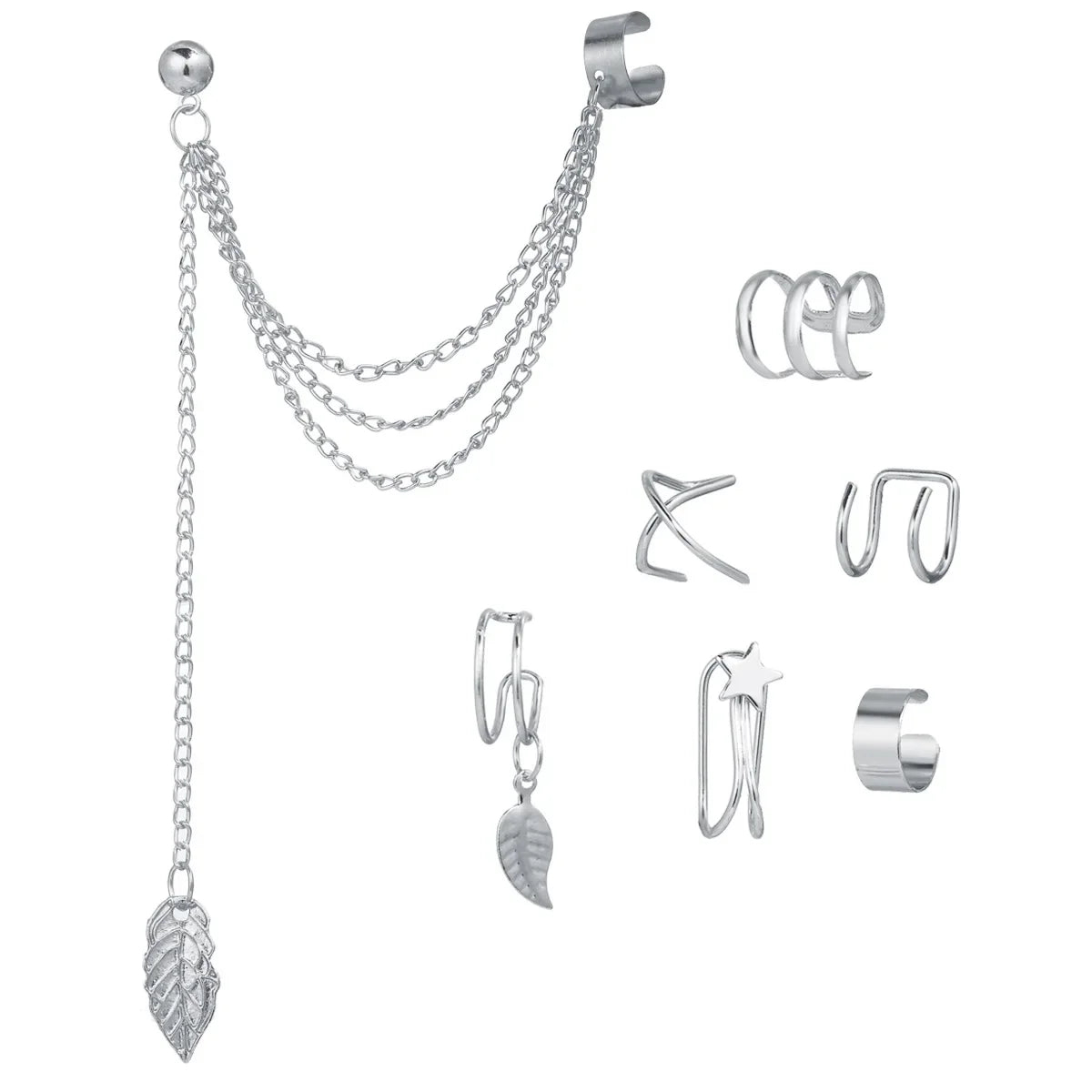 Ear Cuff, Non-Piercing Ear Clips Set