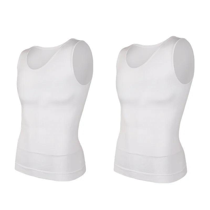 Men Tummy Shapewear Compression Shirt for Flat Belly