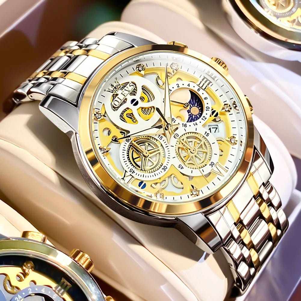 OLEVS Top Brand Luxury Original Waterproof Quartz Watch for Man