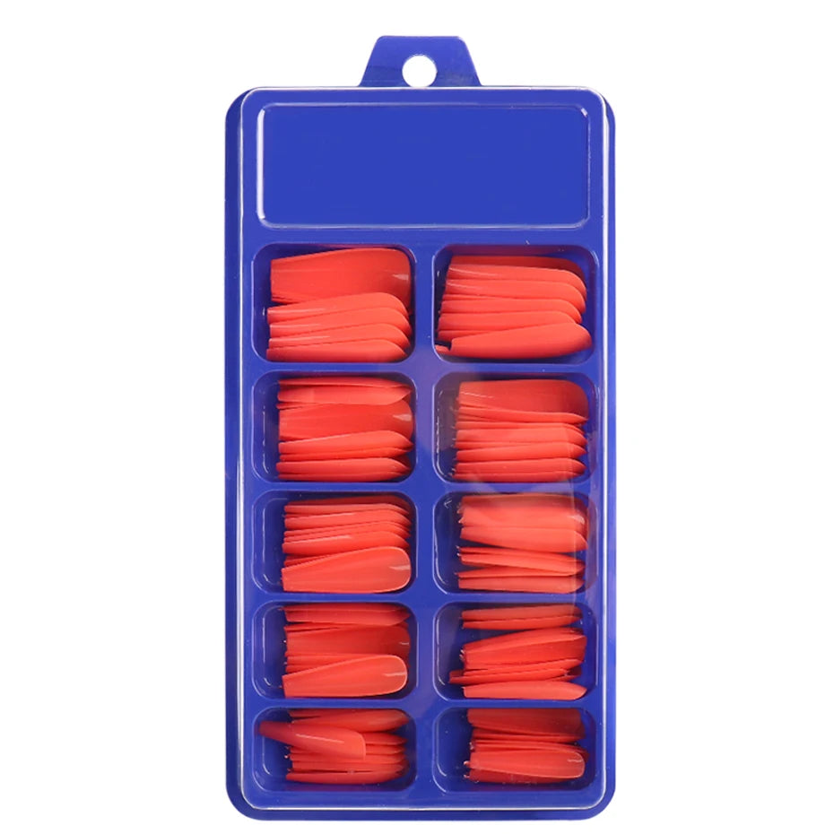 100pcs Press On Acrylic Coffin Extension Nails