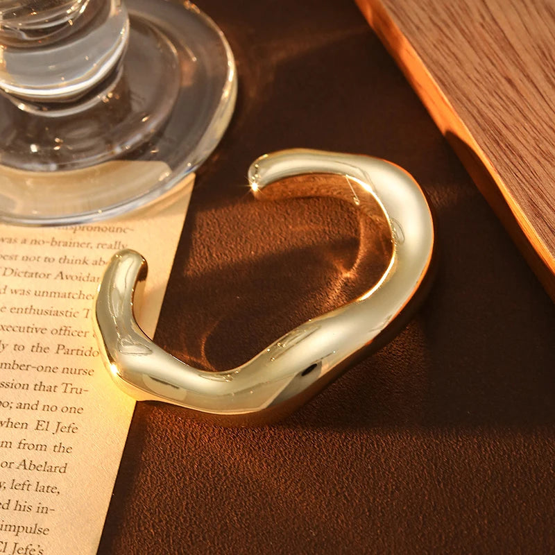 Irregular Plastic Cuff Bangle for Women