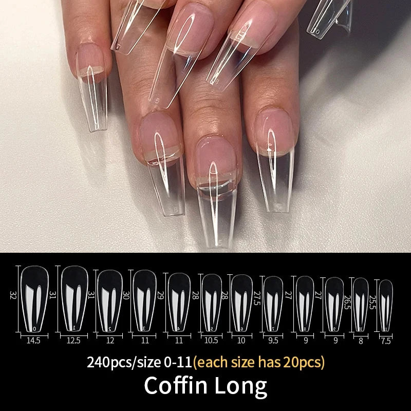 Press on Clear Nail Extensions