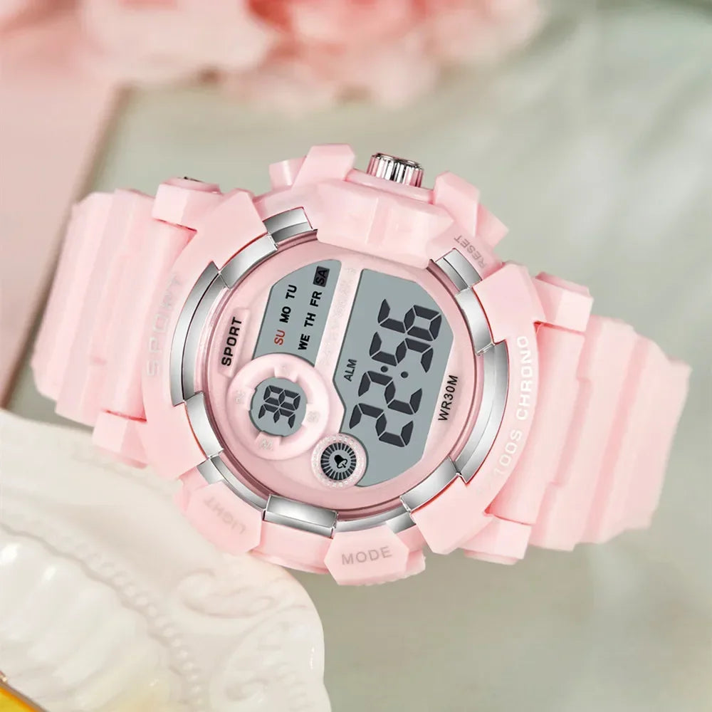 YIKAZE Waterproof Fashion Digital Sports Watch for Kids