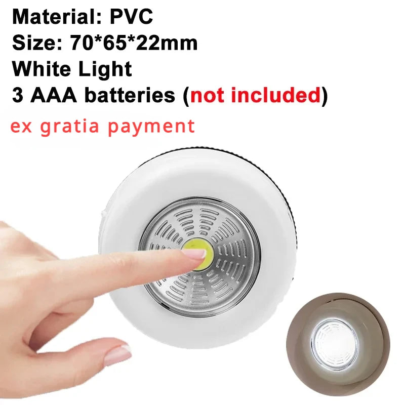 Round Mini LED Light With Touch Sensor/Magnetic Base
