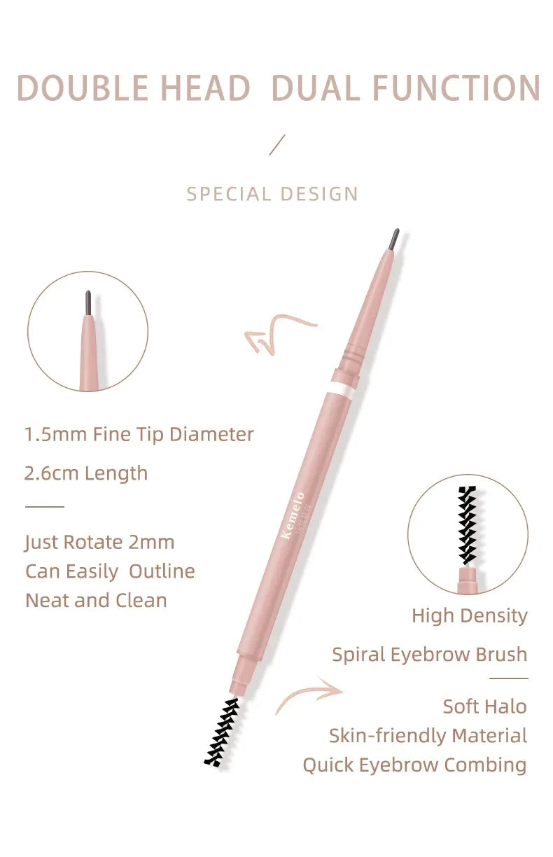 1PC Waterproof Double-Ended Eyebrow Pencil