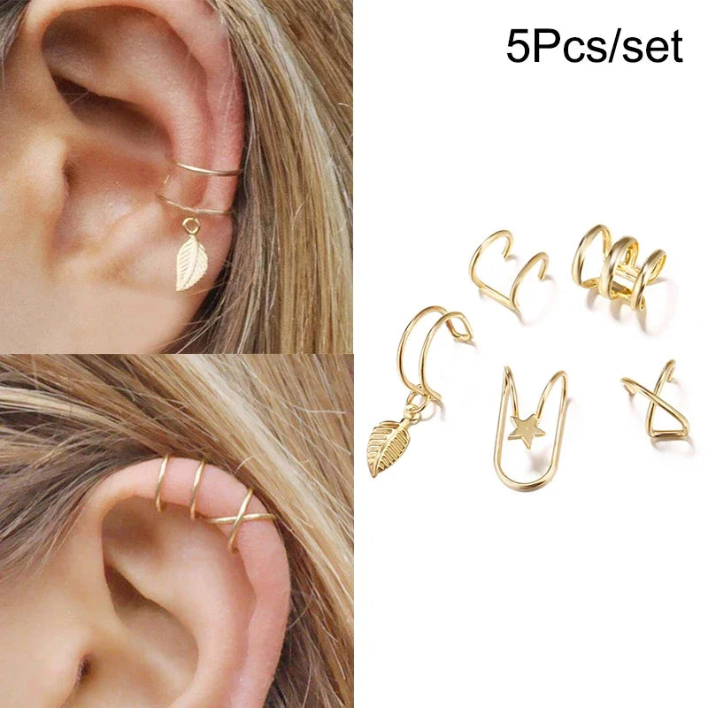 Ear Cuff, Non-Piercing Ear Clips Set