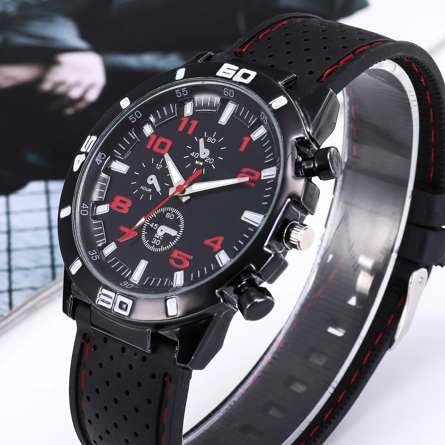Brand Quartz Men Watches Reloj Hombre Luxury Male Clock Sport Mens Watch Fashion Silicone Strap Student Wristwatches Gift