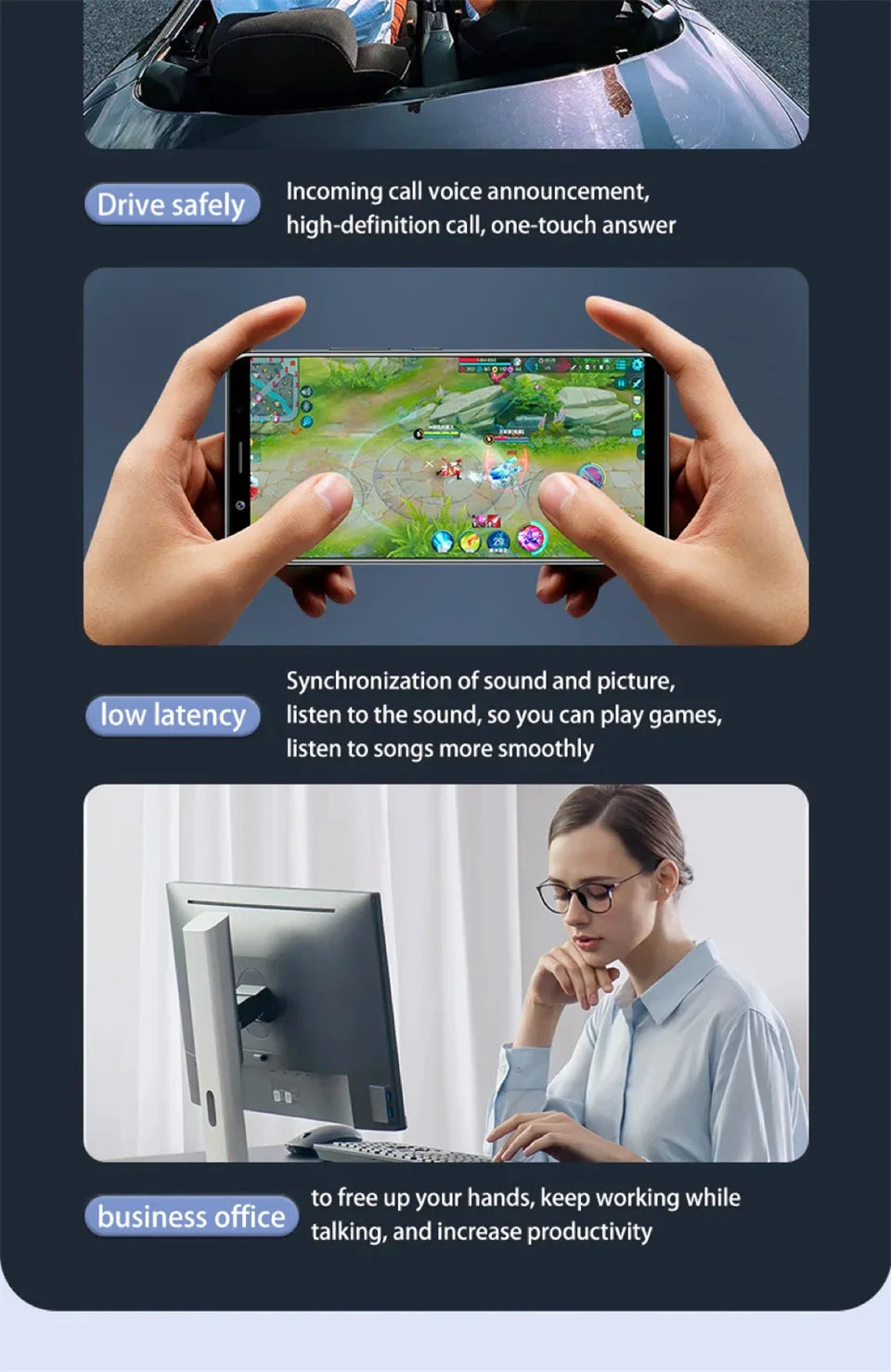 Bluetooth Headset With Microphone