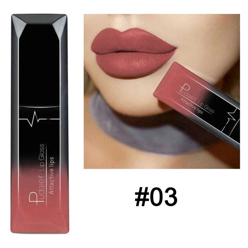 Nude Matte Waterproof Liquid Lipstick Moisturizer
