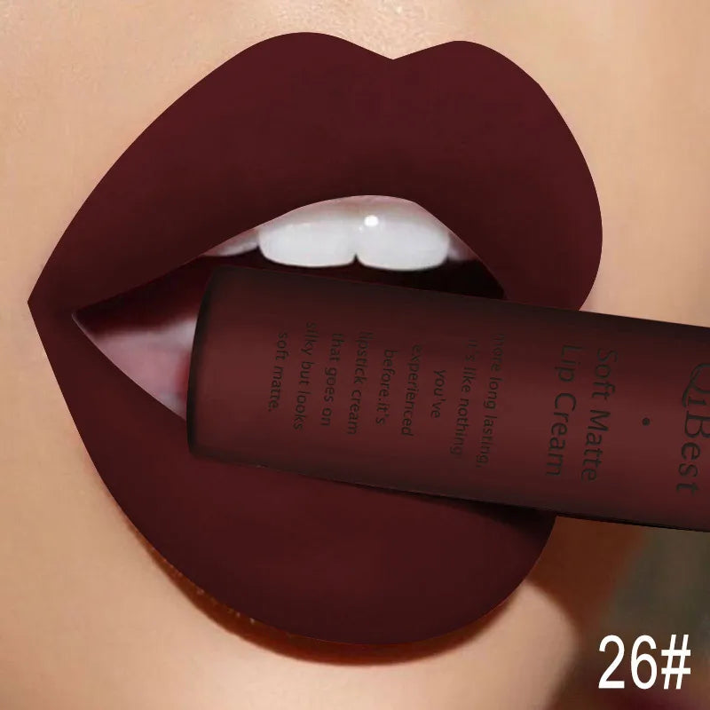 Nude Waterproof Matte Lip Gloss Liquid Lipstick/Lipgloss For Women