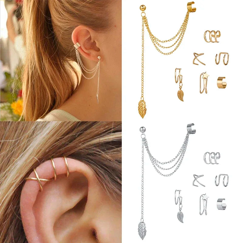 Ear Cuff, Non-Piercing Ear Clips Set