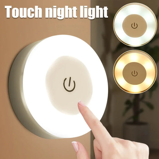 Round Mini LED Light With Touch Sensor/Magnetic Base