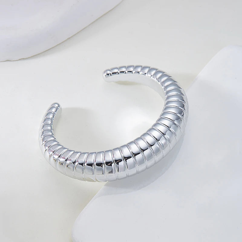 Irregular Plastic Cuff Bangle for Women